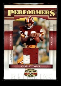 2007 Donruss Gridiron Gear Performers Charley Taylor Game Used Prime Patch /50 - Picture 1 of 2