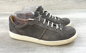 UGG Milo 1094810 Women's Sneakers Brown Suede 9 Leather Lace Up Low Top Casual - Picture 1 of 10