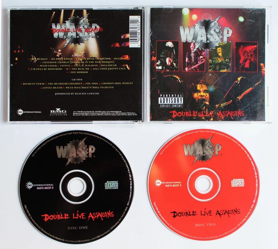 W.A.S.P. Double Live Assassins 2CD 1998 CMC International US 1st Pressing OOP Foto 1 de 1