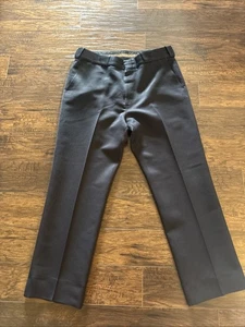 Vintage Flying Cross Uniform Pants Size 37R Blue Made In The USA - Picture 1 of 12