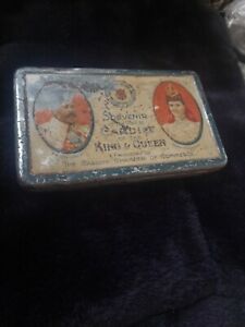 Fry's Chocolate Tin - Visit of King Edward VII & Queen Alexandra to Cardiff 1907
