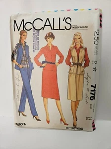 McCall's 7176 Size 14 or Size 16 Shirt, Vest, Skirt & Pants Uncut 1980 - Picture 1 of 2