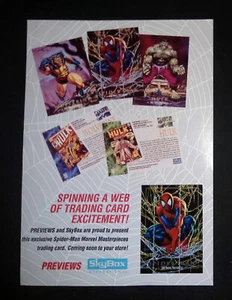Tarjeta coleccionable Previews Skybox International Spider-Man Marvel Masterpieces - Imagen 1 de 1