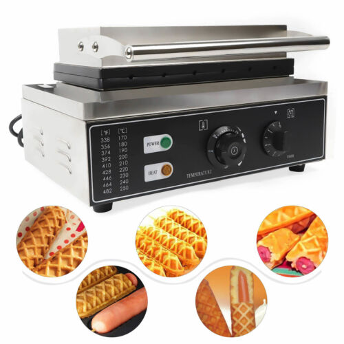 Electric Waffle Baker Taiyaki Maker Machine Non-stick Commercial/Household 1.5KW