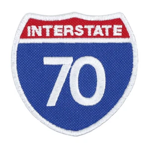 Interstate 70 Freeway toppa ricamata da stiro su cucito per giacca zaino cappello - Foto 1 di 2
