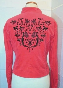 David Brooks bestickte Kunstwildlederjacke ~ Damen Gr. S passend - Bild 1 von 6