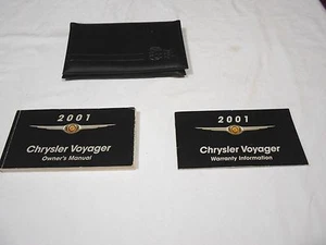 2001 CHRYSLER VOYAGER OWNER'S MANUAL 2/PC.SET & BLACK DEALER CASE. FREE S - Bild 1 von 4