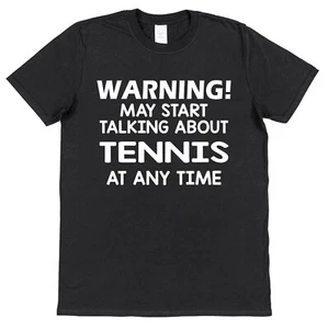 Talking Tennis T-Shirt Racket Sports Fitness Coach Instructor Training Trainer - Picture 1 of 1