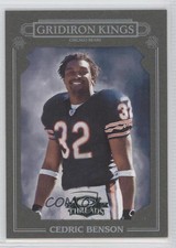 2007 Donruss Threads Pro Gridiron Kings Green Framed /25 Cedric Benson #PGK-6