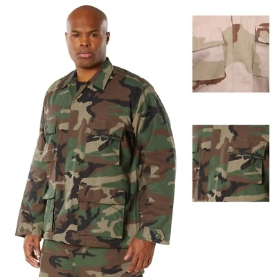 Rip-Stop Military B.D.U. Shirts  - 100% Cotton BDU Shirt - Image 1 of 4