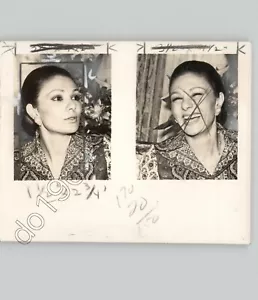 Retrato Flash de la Reina Fara de Irán, 1976 Foto de Prensa Real De Colección - Imagen 1 de 2