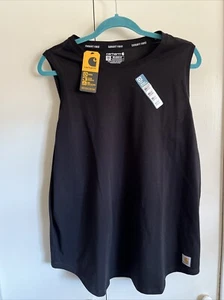 Carhartt Force Women’s Sleeveless Tank NWT size XXL (20) Midweight Classic Black - Picture 1 of 10