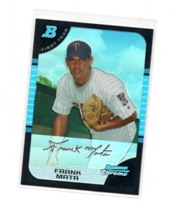 2005 Bowman Chrome ROOKIE Refractors #315 FRANK MATA (TWINS) - Picture 1 of 1