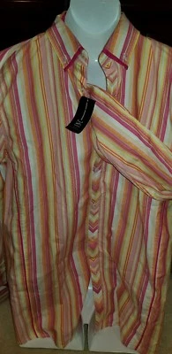 Camisa de vestir para hombre INC naranja y rosa talla XXL Foto 1 de 4