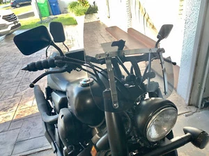 18"x16" Windshield Windscreen For Honda Magna Shadow 600 750 1100 Spirit Sabre - Foto 1 di 12