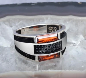 Ruby Stone Ring Handmade 925 Sterling Silver jewelry Gift For Him Men's Ring 121 - Picture 1 of 6