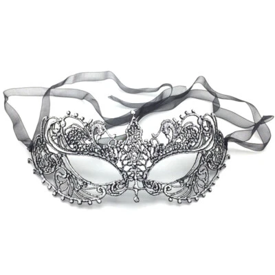 Women'S Sexy Hollow Lace Masquerade Face Mask Princess Party Cosplay Prom Props - Image 1 of 4