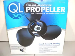 NEW QL C-SERIES 41102304 PROPELLER 11.6 X 11RH 3-BLADE (25-70HP) FITS 3 1/2" HUB - Picture 1 of 6