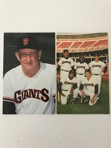 San Francisco Giants Manager Roger Craig und Trainer Baseball Postkarten 1980er - Bild 1 von 2