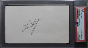 Lou Holtz NOTRE DAME COACH Signed 3x5 Index Card Certified Autograph PSA - Picture 1 of 3