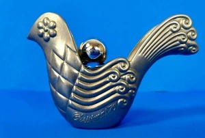 Vtg 1976 AVON Silver Dove Christmas Ornament Occur .5 oz Bottle Cologne - Picture 1 of 8