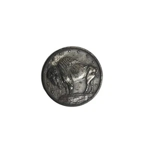 "Moneda de níquel búfalo grande de gran tamaño recuerdo peso mirador MTN color 3""" - Imagen 1 de 4