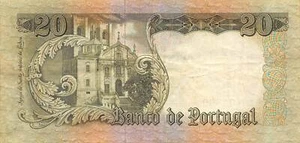 Portugal 20 Escudos 26.5.1964 Series XD Circulated Banknote AAA - Picture 1 of 2