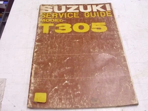 1968-1969 Genuine OEM Suzuki T305 Service Repair Maintenance Shop Manual Guide!# - Picture 1 of 12