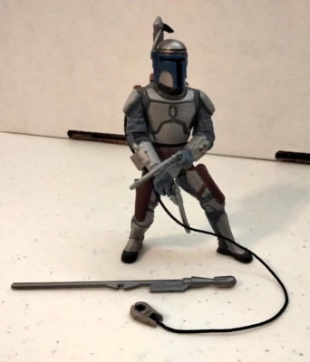 Figura suelta de 3,75" 2002 Star Wars Saga Phase I '02/#13 Jango Fett Kamino Escape Foto 1 de 4
