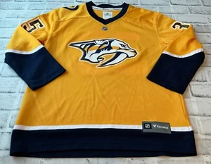 Maglia NHL Nashville Predators Pekka Rinne #35 taglia L/XL TG EG Fanatics (gioventù) - Foto 1 di 5
