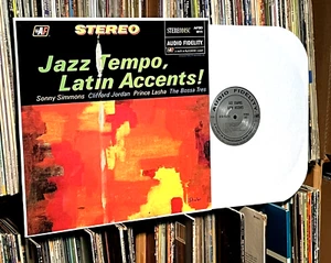SONNY SIMMONS & PRINCE LASHA "Latin Accents" LP (1-day ship/14000 feedback) - Picture 1 of 5