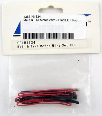 Main & Tail Motor Wire Set: BCP, BCPP - E-flite EFLH1134 - Image 1 of 2