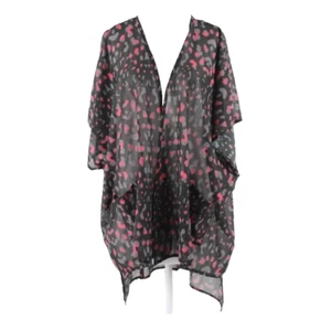 I'm In Love With Derek Sz L Black Pink Animal Print Pocket 100% Polyester Wrap - Picture 1 of 6