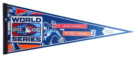 2006 World Series Tigers vs. Cardinals 30x12 Felt Pennant 176855 Cover