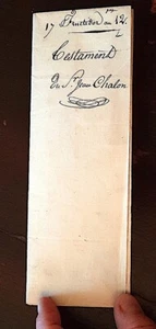 MONTPELLIER.Acte de 1814: Testament de Mr Jean CHALON (17 Fructidor An 12) - Imagen 1 de 4