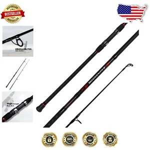Professional Multi-Length Surf Spinning Fishing Rod - 10ft & 12ft - Carbon Fiber - Picture 1 of 9