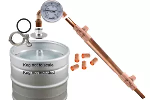 2" Tri Klemme Bierfass Kupfertopf Still - Zum Selbermachen Kit - Wodka Rum Gin Spirituosenmaschine - Bild 1 von 10