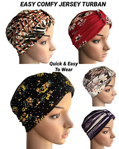 Headwear para la pérdida de cabello Cancer Sombrero de jersey de algodón Chemo, Turbante