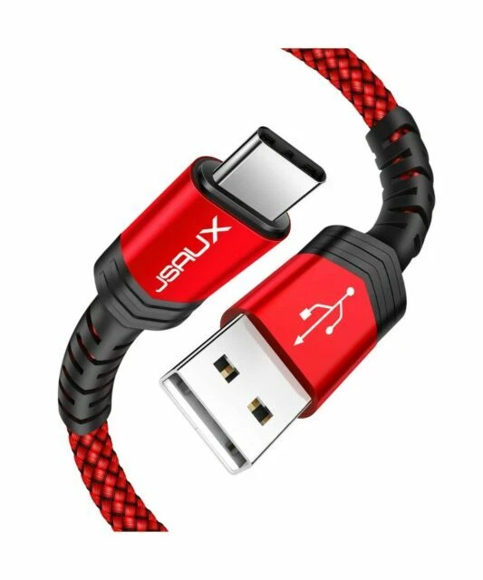 Jsaux TYCNZ2 6.6ft Type-C Cable - 2 Pack