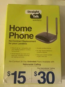 Straight Talk Prepaid Home Phone Base- OPEN BOX (MISSING 1 OF 2 ANTENNAS) - Zdjęcie 1 z 3