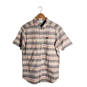 Camisa Columbia Para Hombre Talla M Multicolor Abotonada Rayas Calce Regular Informal - Imagen 1 de 12