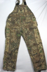 Vintage Liberty RealTree Camo Hunting Bibs Overalls Size 44 x 32 USA - Picture 1 of 16