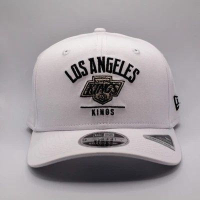 New Era LA Kings 9Seventy Los Angeles Blanco Elastizado Snapback Gorra Gorra NHL Foto 1 de 4