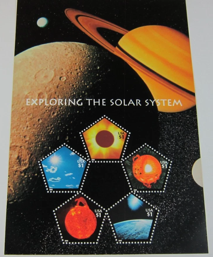 USPS 2000 Stamp Pane "Exploring the Solar System" (5 of $1.00) ( Scott # 3410) - Image 1 of 1