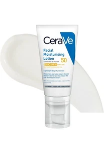 CeraVe AM Facial Moisturising Lotion Normale bis Trockene Haut 52ml LSF50 - Bild 1 von 4
