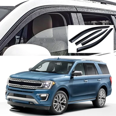 Window Vent Visors Wind Deflectors Rain Guards for 2018-2024 Ford Expedition - Bild 1 von 4