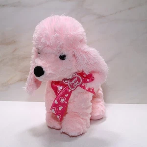 Pink Poodle Puppy Love Plush 13” Heart Bow Plush Stuffed Dog Walmart - Picture 1 of 10