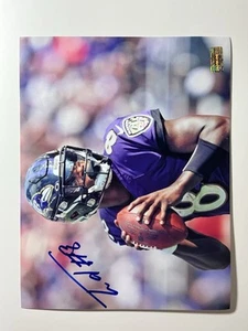 Lamar Jackson Autographed 8x10 Photo W/COA Baltimore Ravens - Picture 1 of 4