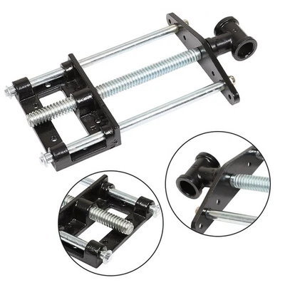 Tornillo de banco para carpintería de 9" tornillo delantero de hierro fundido de 300 mm cromado Foto 1 de 4