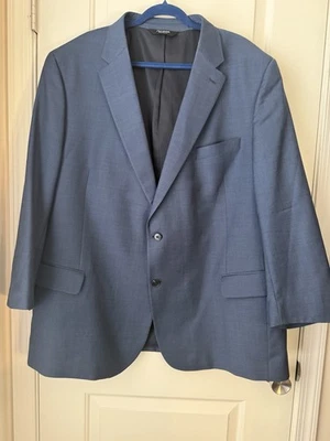 JOS A BANK Blazer 52R Blue Wool Executive Sport Coat Jacket Regal Fit 2 Button - Image 1 of 4